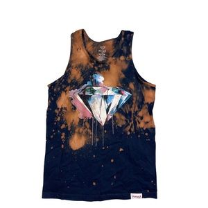 Custom bleached Diamond Supply T-shirt